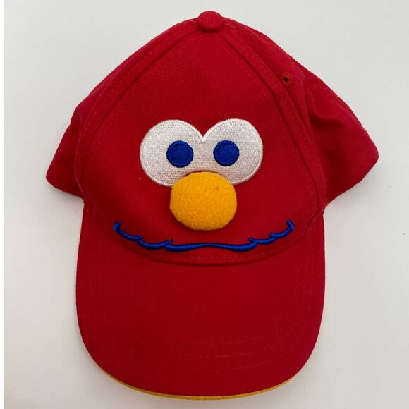 Sesame Street Elmo Snapback Hat Kids Red Baseball Cap Embroidered Adjustable NEW - Picture 1 of 8